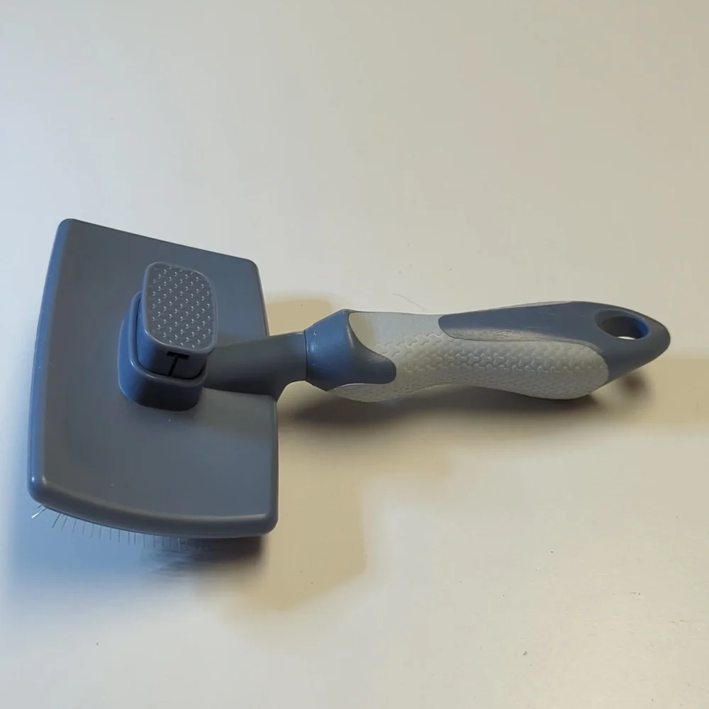 Gray Grooming Brush for Dogs